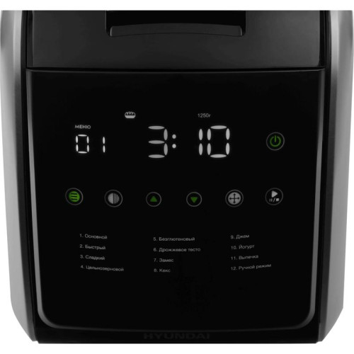 Хлебопечь Hyundai HYBM-5085 850Вт черный/серебристый