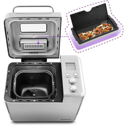 Хлебопечь Kitfort КТ-304 550Вт нержавеющая сталь