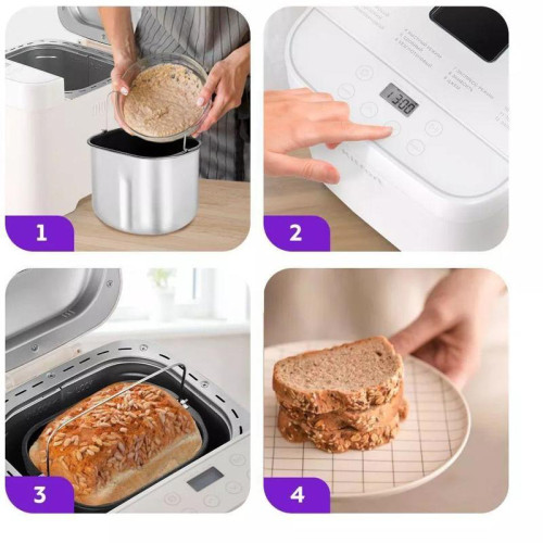 Хлебопечь Kitfort КТ-310 550Вт белый