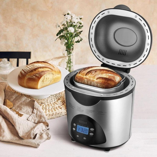 Хлебопечь Kitfort КТ-315 530Вт серебристый/черный