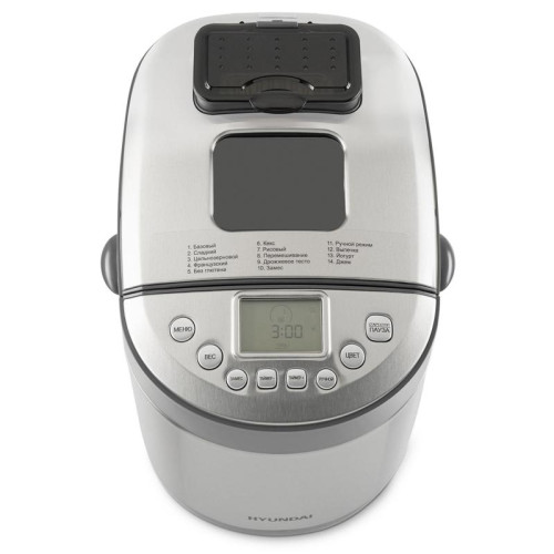 Хлебопечь Hyundai HYBM-4082 550Вт серый/серебристый