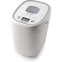 Хлебопечь Gorenje BM900WS Хлебопечь Gorenje, 13 программ, 2 размер выпечки, ЖК-дисплей, отсрочка старта 13 ч, размер выпечки 750-900 г, смотровое окошко, поддержание температуры, выбор цвета корочки, антипригарное покрытие, автоматическое отключение, цвет