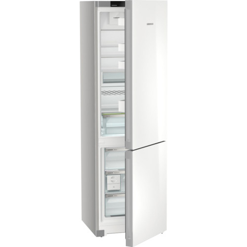 Холодильники LIEBHERR/ Plus, EasyFresh, МК NoFrost, 3 контейнера МК, в. 201,5 см, ш. 60 см, класс ЭЭ A++, внутренние ручки, белое стекло