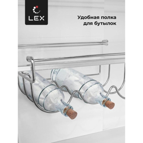 Холодильник Lex LCD450BMID 3-хкамерн. синий металлик/черный инвертер