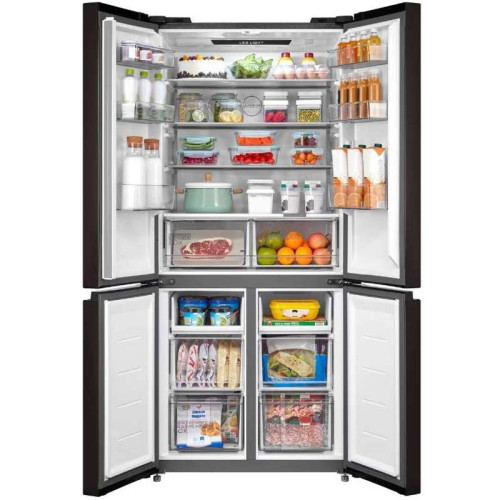 Холодильник Midea/ MDK/Холодильник Midea, объем 530 л, холодильная камера 355 л, морозильная камера 175 л, инверторный компрессор, Full No Frost, дисплей, Duo Control, управление через приложение, Wi-Fi, энергоэффективность А+, цвет черный