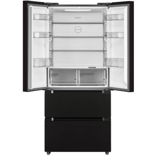 Холодильник Midea/ MDK/Холодильник Midea, многодверный, French Door, инверторный компрессор, 3 камеры, общий полезный объем 531 л, No Frost, зона свежести, регулировка температуры, сенсорное управление (на дверце), Wi-Fi, управление с мобильного (MSmartHo