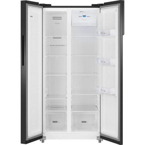 Холодильник Weissgauff WSBS 500 Inverter NoFrost 2-хкамерн. черный стекло инвертер