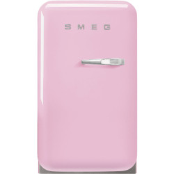 Холодильник SMEG/ Отдельностоящий минибар, розовый, стиль 50-х гг, петли слева