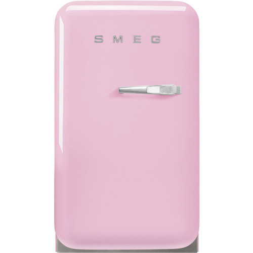 Холодильник SMEG/ Отдельностоящий минибар, розовый, стиль 50-х гг, петли слева