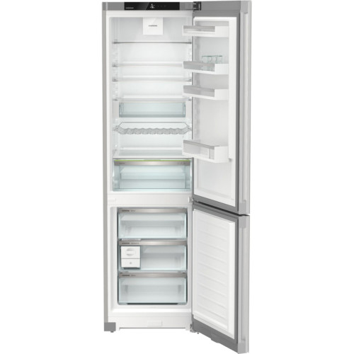 Холодильники LIEBHERR/ Plus, EasyFresh, МК NoFrost, 3 контейнера МК, в. 201,5 см, ш. 60 см, класс ЭЭ A++, внутренние ручки, белое стекло
