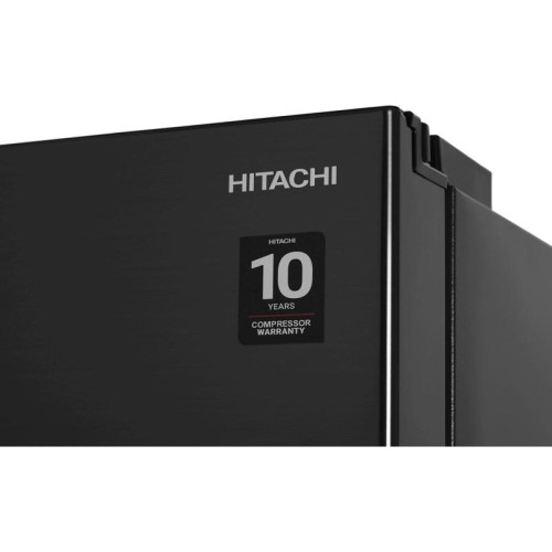 Холодильник Hitachi R-V660PUC7-1 BBK 2-хкамерн. черный бриллиант инвертер