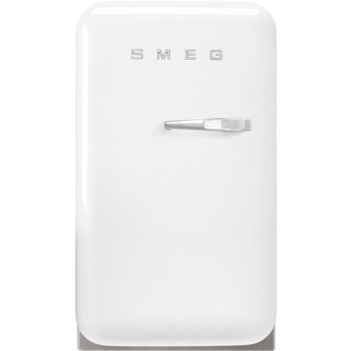 Холодильник SMEG/ Отдельностоящий минибар, белый, стиль 50-х гг, петли слева