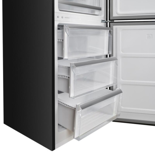 Холодильник Delonghi/ Холодильник Delonghi, отдельностоящий, ВхШхГ 1950х600х658 мм, объем 344 (235+109) л, сенсорное управление, Total Frost Free, Fresh Zone, контроль влажности, суперохлаждение, суперзамораживание, LED освещение, инверторный компрессор, 