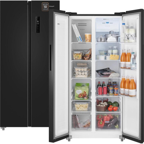 Холодильник Weissgauff WSBS 500 Inverter NoFrost Black 2-хкамерн. черный