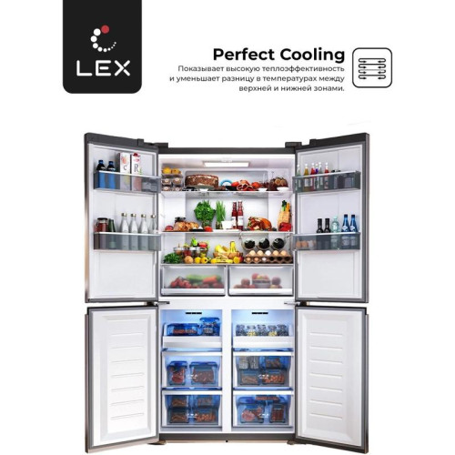 Холодильник Lex LCD505GIGID 3-хкамерн. золотистый Холодильник Lex LCD505GIGID 3-хкамерн. золотистый
