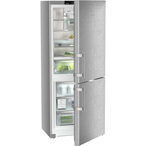 Холодильник Liebherr/ Prime, BioFresh 1 контейнер, МК NoFrost, 3 контейнера МК, в. 185,5 см, ш. 74.5см, класс ЭЭ A++, ручки с толкателями, двери из нерж. стали, дисплей,VarioTemp в морозильной камере