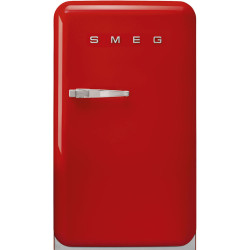 Холодильник SMEG/ Отдельностоящий однодверный холодильник, стиль 50-х годов, 54,5 см, красный, петли справа