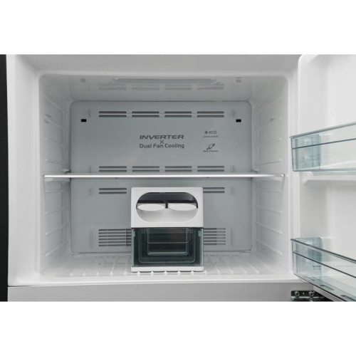 Холодильник Hitachi HRTN7489DF GBKCS 2-хкамерн. черный стекло инвертер