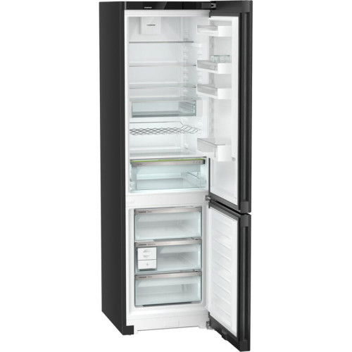 Холодильники LIEBHERR/ Plus, EasyFresh, МК NoFrost, 3 контейнера МК, в. 201,5 см, ш. 60 см, класс ЭЭ A++, внутренние ручки, двери BlackSteel, дисплей на двери