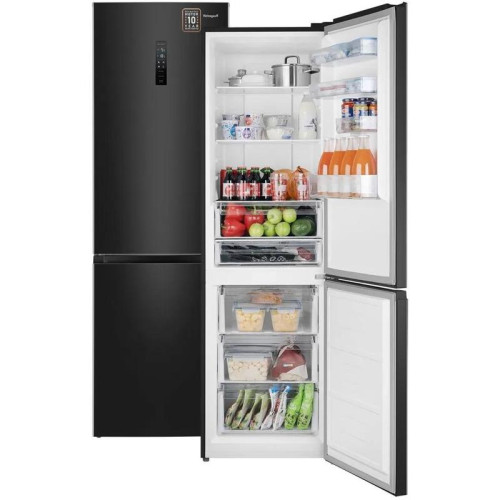 Холодильник Weissgauff WRK 2000 Total NoFrost Inverter Black Inox 2-хкамерн. черный инвертер Холодильник Weissgauff WRK 2000 Total NoFrost Inverter Black Inox 2-хкамерн. черный инвертер