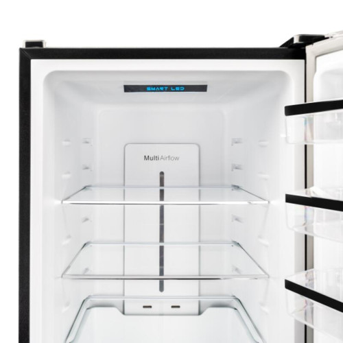 Холодильник Delonghi/ Холодильник Delonghi, отдельностоящий, ВхШхГ 1950х600х658 мм, объем 344 (235+109) л, сенсорное управление, Total Frost Free, Fresh Zone, контроль влажности, суперохлаждение, суперзамораживание, LED освещение, инверторный компрессор, 