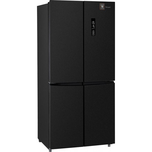 Холодильник Weissgauff WCD 450 BG NoFrost Inverter 2-хкамерн. черный инвертер