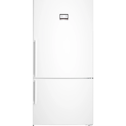 Холодильник BOSCH KGN86AW32U Full NoFrost, Serie   6, Габариты 186x86x81, Общий пол. объем: 619 (х:479, м:140),белый, Цифровой LCD дисплей, Внешние высокие металлические ручки, Multi Airflow, AirFresh Filter, Верхнее LED освещение, Два отделения для молоч