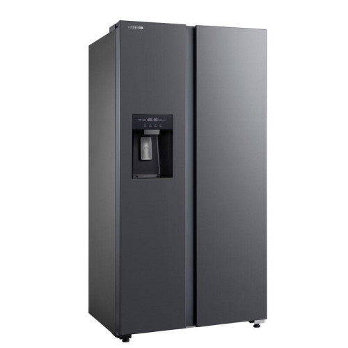 Холодильник Toshiba/ Холодильник Toshiba, Side-by-Side, ВхШхГ 1775х910х698 мм, полезный объем 582 л (380 + 202), Full No Frost, инверторный компрессор, антибактериальный модуль PureBio, металлическая задняя стенка, LED подсветка, автоматический льдогенера