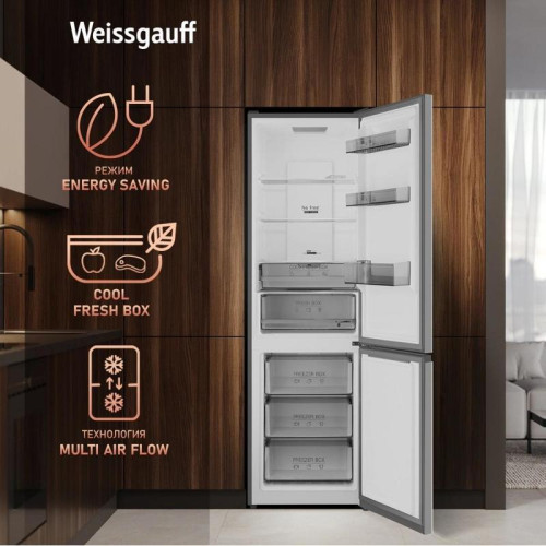 Холодильник Weissgauff WRK 2000 Total NoFrost Inverter Dark Grey 2-хкамерн. темно-серый Холодильник Weissgauff WRK 2000 Total NoFrost Inverter Dark Grey 2-хкамерн. темно-серый