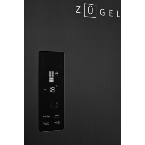 Холодильник ZUGEL/ Холодильник ZUGEL, четырехдверный, отдельностоящий, ВхШхГ 1802х654х715 мм, объем 366 (235+131) л, сенсорное управление, LED дисплей, No Frost, Multi Air Flow, зона свежести, суперохлаждение, суперзамораживание, LED освещение, инверторны Холодильник ZUGEL/ Холодильник ZUGEL, четырехдверный, отдельностоящий, ВхШхГ 1802х654х715 мм, объем 366 (235+131) л, сенсорное управление, LED дисплей, No Frost, Multi Air Flow, зона свежести, суперохлаждение, суперзамораживание, LED освещение, инверторны