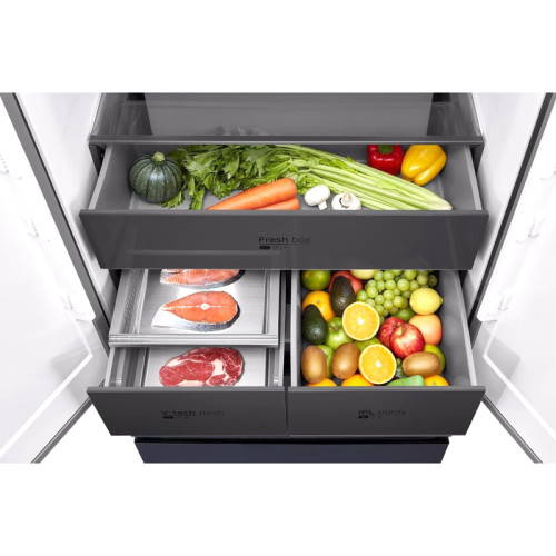 Холодильник Midea/ MDK/Холодильник Midea, отдельностоящий с возможностью встраивания, многодверный, полезный объем 534 л, холодильная камера 359 л, морозильная камера 175л, электронное управление, внешний цифровой дисплей, инверторный компрессор, Dual Coo