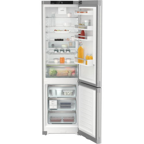 Холодильники LIEBHERR/ Plus, EasyFresh, МК NoFrost, 3 контейнера МК, в. 201,5 см, ш. 60 см, класс ЭЭ A++, внутренние ручки, белое стекло