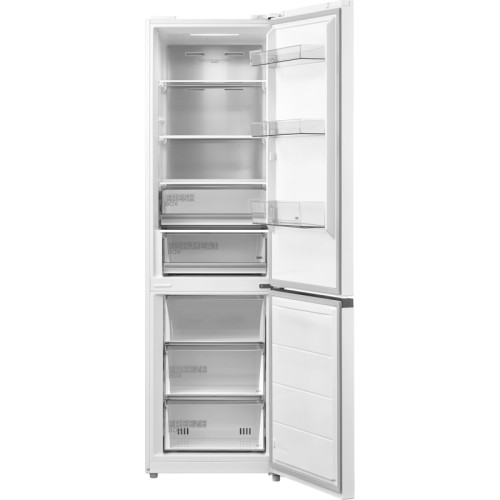 Холодильник MIDEA/ MDK/Холодильник MIDEA, отдельностоящий, полезный объем 386 л (263/123), Full No Frost, металлическая панель Metall Cooling, сенсорное управление, дисплей, 3D LED освещение, энергоэффективность А++, цвет белый