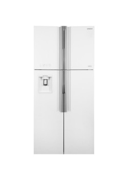 Холодильник Hitachi R-W660PUC7 GPW 2-хкамерн. белый стекло инвертер