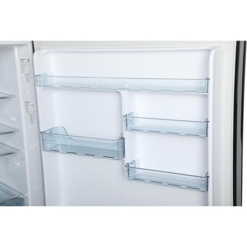 Холодильник Hitachi R-VG660PUC7-1 GBK 2-хкамерн. черный стекло инвертер