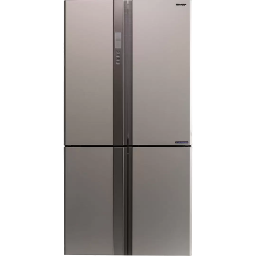 Холодильник Sharp/ 183x89.2x77.1 см, объем камер 394+211, No Frost, морозильная камера снизу, бежевый