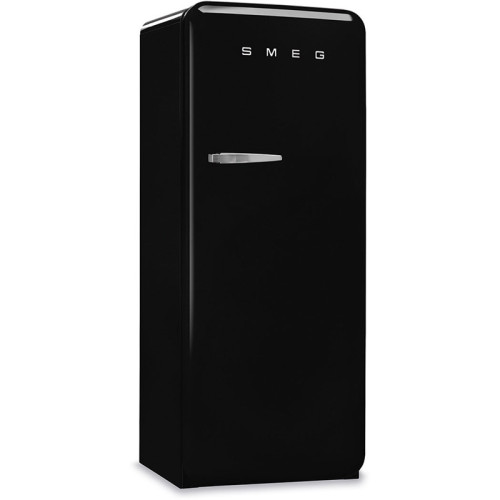 Холодильник SMEG/ Отдельностоящий однодверный холодильник,стиль 50-х годов, 60 см, черный, петли справа