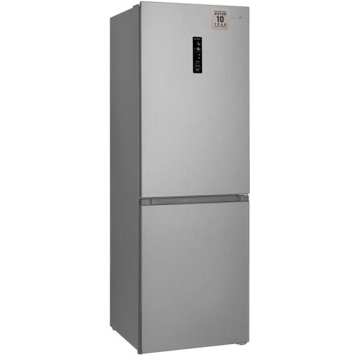 Холодильник Weissgauff WRK 185 Total NoFrost Inverter Inox 2-хкамерн. нержавеющая сталь инвертер