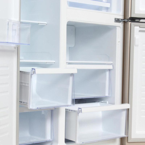 Холодильник Hyundai CS5073FV 3-хкамерн. шампань инвертер