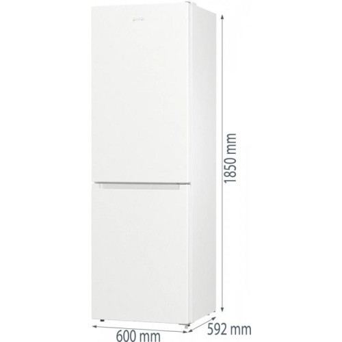 Холодильник Gorenje/ Холодильник Gorenje, отдельностоящий, объем 320 л (210+110 л), No Frost Plus, Multiflow 360, быстрое замораживание, цифровой дисплей, электронное управление, энергоэффективность А++, уровень шума 38 дБ, цвет белый