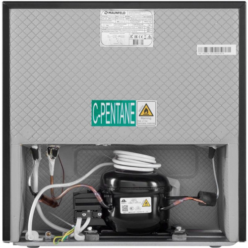 Холодильник Maunfeld MFF50WD 1-нокамерн. дерево/черный мат.