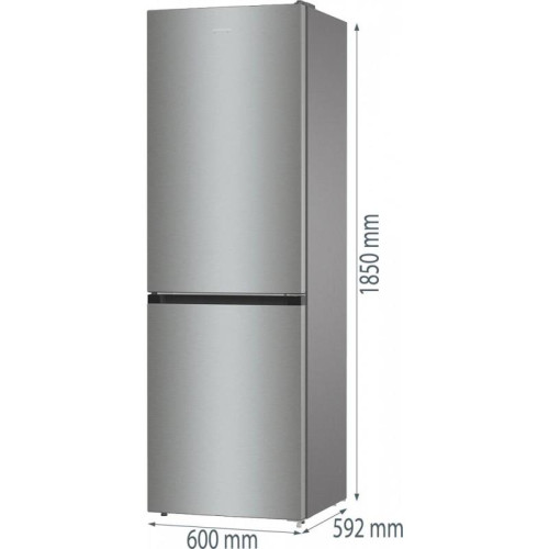 Холодильник Gorenje NRKE62XL 2-хкамерн. серебристый металлик