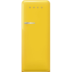 Холодильник SMEG/ Холодильник SMEG, отдельностоящий, стиль 50-х, однокамерный, внутренняя морозильная камера, объем 270 л, инверторный компрессор, энергоэффективность С, цвет желтый