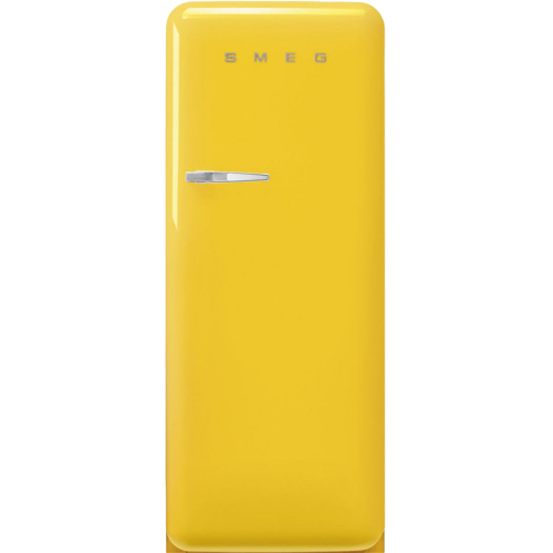 Холодильник SMEG/ Холодильник SMEG, отдельностоящий, стиль 50-х, однокамерный, внутренняя морозильная камера, объем 270 л, инверторный компрессор, энергоэффективность С, цвет желтый