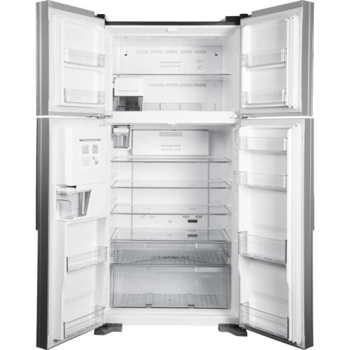 Холодильник Hitachi R-W660PUC7X GS 2-хкамерн. серебристый стекло