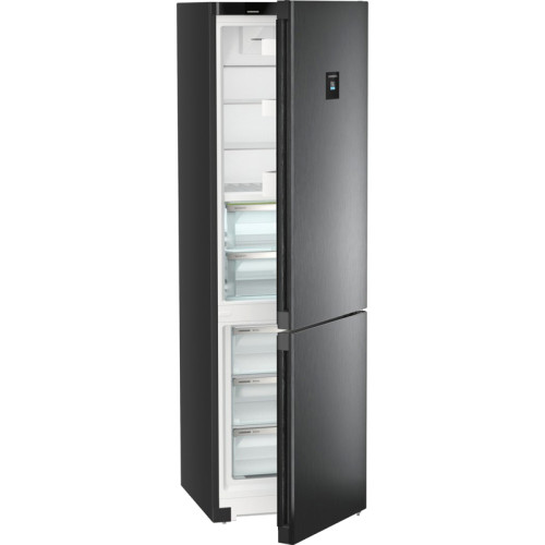 Холодильники LIEBHERR/ Plus,BioFresh 2 контейнера, МК NoFrost, 3 контейнера МК, в. 201,5 см, ш. 60 см, класс ЭЭ A++, внутренние ручки, двери BlackSteel, дисплей на двери