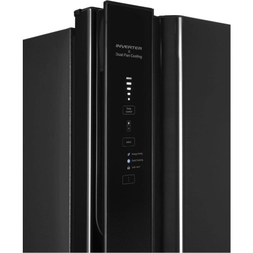 Холодильник Hitachi R-V660PUC7-1 BBK 2-хкамерн. черный бриллиант инвертер