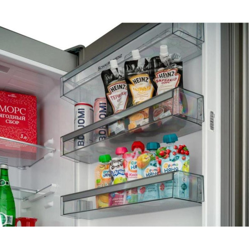 Холодильник Schaub Lorenz SLU S379Y4E 2-хкамерн. черное стекло