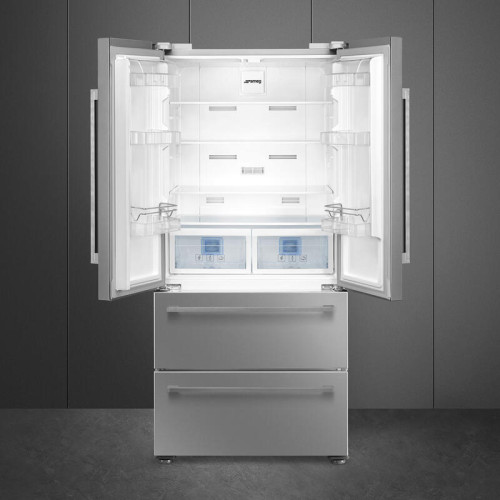 Холодильник SMEG/ Холодильник SMEG, отдельностоящий, 2 двери 2 ящика, LED дисплей, полный NoFrost, сигнал открытой дверцы, антибактериальное покрытие, электронный контроль температуры, инверторный компрессор, объем 539 л, быстрая заморозка, быстрое охлажд Холодильник SMEG/ Холодильник SMEG, отдельностоящий, 2 двери 2 ящика, LED дисплей, полный NoFrost, сигнал открытой дверцы, антибактериальное покрытие, электронный контроль температуры, инверторный компрессор, объем 539 л, быстрая заморозка, быстрое охлажд