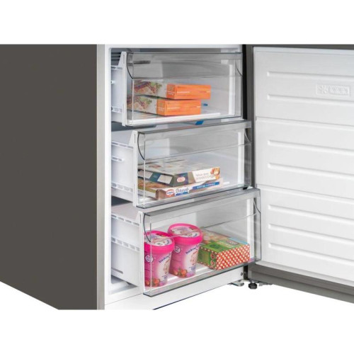 Холодильник Schaub Lorenz SLU S379Y4E 2-хкамерн. черное стекло